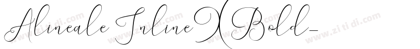 Alineale InlineXBold字体转换